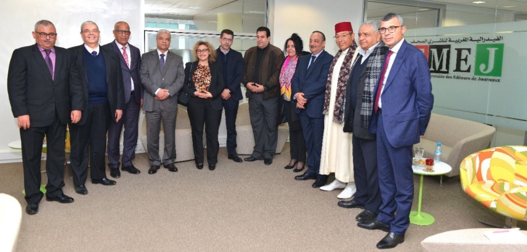 لقاء وزير الثقافة والاتصال بالمكتب التنفيذي الجديد للفيدرالية المغربية لناشري الصحف بمقرها المركزي بالدار البيضاء