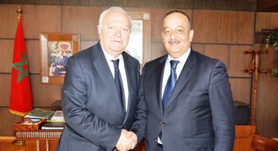 محمد الاعرج يستقبل الممثل السامي للأمم المتحدة لتحالف الحضارات السيد ميغل أنجيل موراتينوس