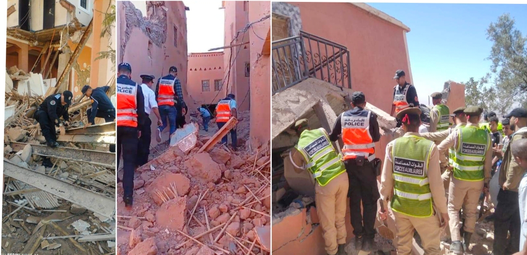 الحصيلة المؤقتة لفاجعة الزلزال … ارتفاع عدد الوفيات الى 1037 شخصا، و1204 جريحا، من بينهم 721 في حالة حرجة