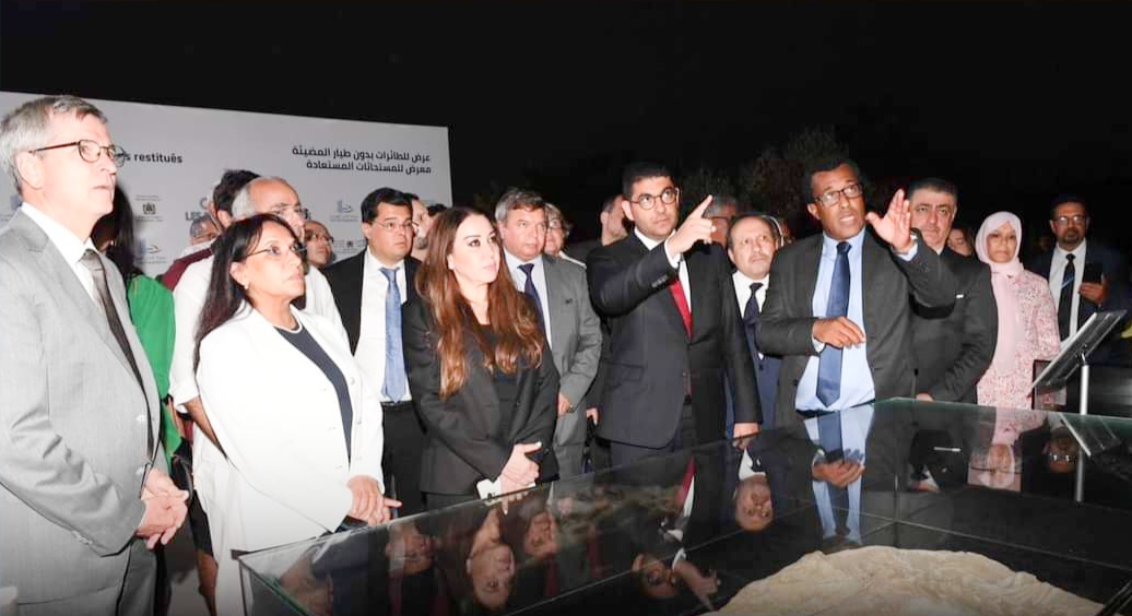 افتتاح معرض المستحثات الأثرية المستعادة وانطلاق عروض نوستالجيا بالدرونات بالفضاء الأركيولوجي سيدي عبد الرحمان