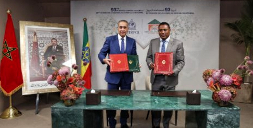 مراكش.. توقيع مذكرة اتفاق بين المغرب واثيوبيا تقضي بالتعاون لمكافحة مختلف صور الجريمة العنيفة والإجرام المنظم