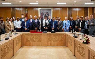 صلاح الدين عبقري يتواصل مع المكتب الجامعي للجامعة الوطنية للتخييم